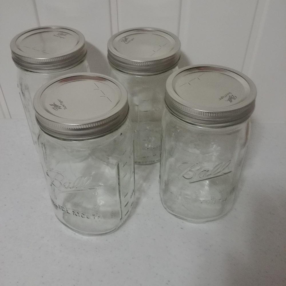 ball mason jars 32 oz-4 pack